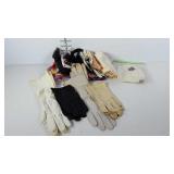 Ladies accessories, hankies, scarves, lace