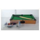 Mini Pool Table, includes Balls, Rack, & Pool