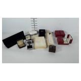 Jewelry boxes for rings, bracelets, earrings