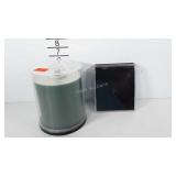 Memorex CD-R discs in storage tower with a few