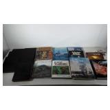 Books, coffee table books and partial set of