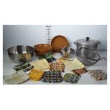 Stainless steel mixing bowls, soup bowls,