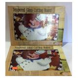 Two new tempered glass cutting boards
