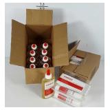 Glue, nine bottles and eighteen jumbo sticks