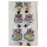 Six new owl wind chimes