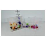 Two mini tackle organizers, full of tackle