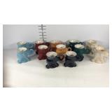 Frankoma GOP Grand Old Party elephant mugs, pair