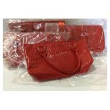 Four new red cooler style bags