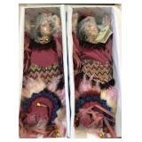 Two New Golden Keepsake Dolls Native American