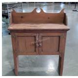 Early Yellow Pine Cupboard Hutch top, 31w x 39"