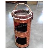 Sewing or Needle Works Basket, 3 tier Storage,