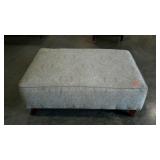 Upholstered oversize ottoman. 39"×44".