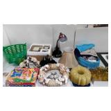 Mixed group, sketch of Jim Morrison, lamp, lamp