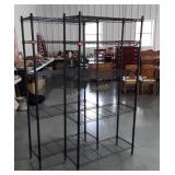 Two Storage Shelves, black  color, metro wire