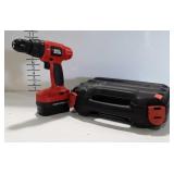 Black & Decker 14.4 volt drill with case battery