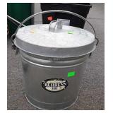 Behrens Galvanized 6 gallon garbage pail with