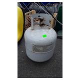 Propane Tank,  may have a small amount of gas but