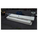 5 sections of metal bifold doors, 15x79" each