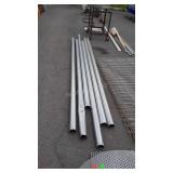 6 sticks of galvanized stove type pipe, 3" x 10ft