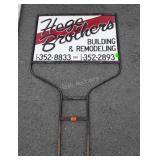 Signage, ground stake holder with metal painted