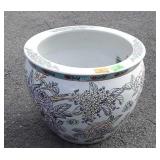 Chinese Ceramic Fish Bowl Planter
