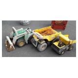 Three kids sandbox toys, well p,aged in condition