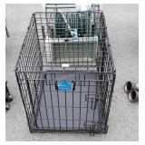 Animal Crate, wire Grid type with bottom tray,
