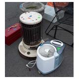 Room size humidifier, plus rustic Kerosene heater
