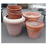 Big Group of 13 Gardening Planters, one 20" is