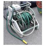 Ames Water hose Reel with old hose, wall mount