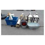 Outdoors Decor Accessories lot, pair of big