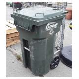 Commercial Wheeled 63 gallon Trash Container in