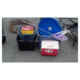 Misc. Lot, coolers, totes, sled, net