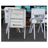 4-Signs, wooden made "A"framed self standing type