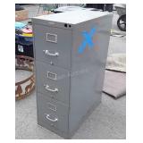 Three drawer metal File Cabinet, letter size,