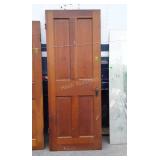 Early Pine Entrance Door, 30x78" tall, solid pine
