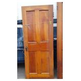 Early Pine Entrance Door, 30x72" tall, solid pine