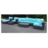 10-PC All weather wicker Sectional Set. 2