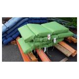 Set of 4 Outdoor Chair Cushions, 21x44" nice