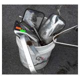 Bucket with various Automobile Side view mirrors