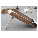 Early Farm Tool Part, wooden trough piece to a