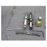 Three small Automobile Jacks, one lug type