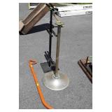 Metalware Lot, handle bar PC. Floor stand,