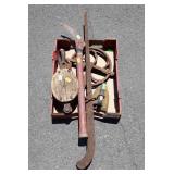 Antique Tools Group, double rope pulley, steel