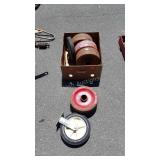 Wheels, set of 4 cast metal 4" wide x 9" dia,