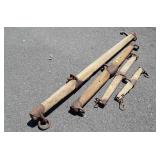 4-Single Trees, horse hitch Equipment from pony