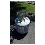 Propane Tank, mostly empty grill size newer tank