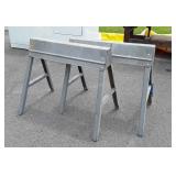 Pair of Folding metal Saw Horses