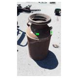 Dairy Farm Milk Can with Lid, in its stored