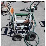 2-Water Hose Reels, both cart types but only one